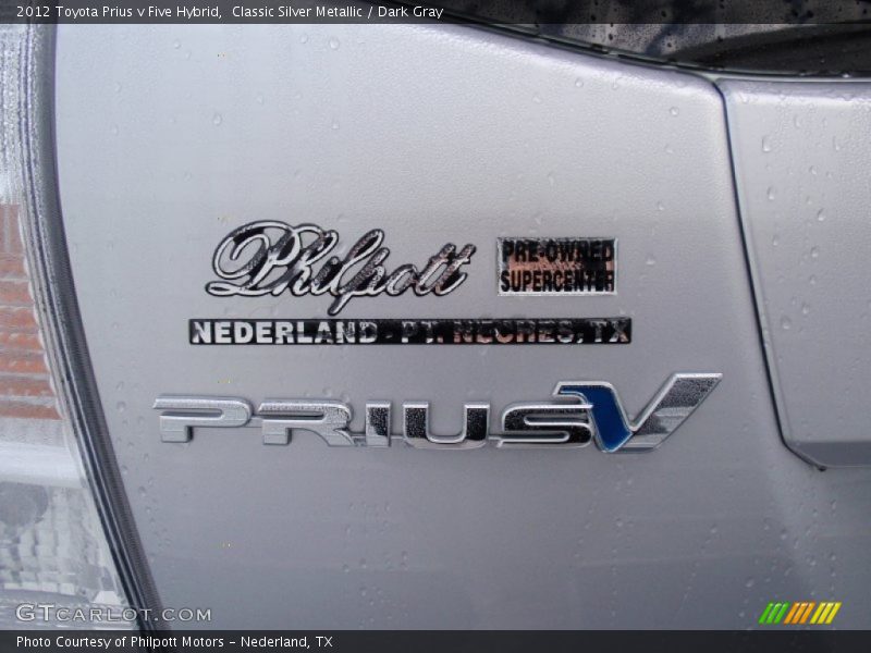Classic Silver Metallic / Dark Gray 2012 Toyota Prius v Five Hybrid