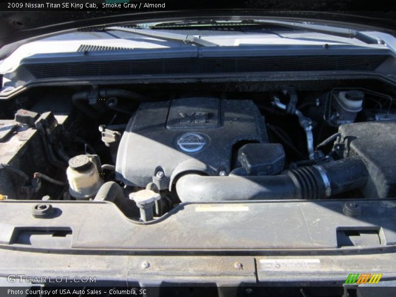 Smoke Gray / Almond 2009 Nissan Titan SE King Cab