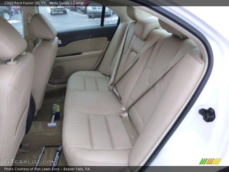 White Suede / Camel 2012 Ford Fusion SEL V6