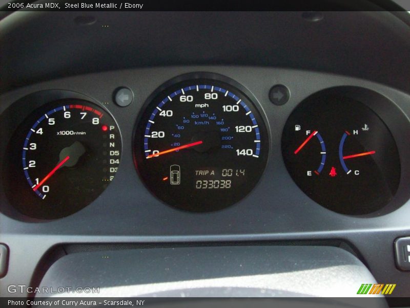 Steel Blue Metallic / Ebony 2006 Acura MDX
