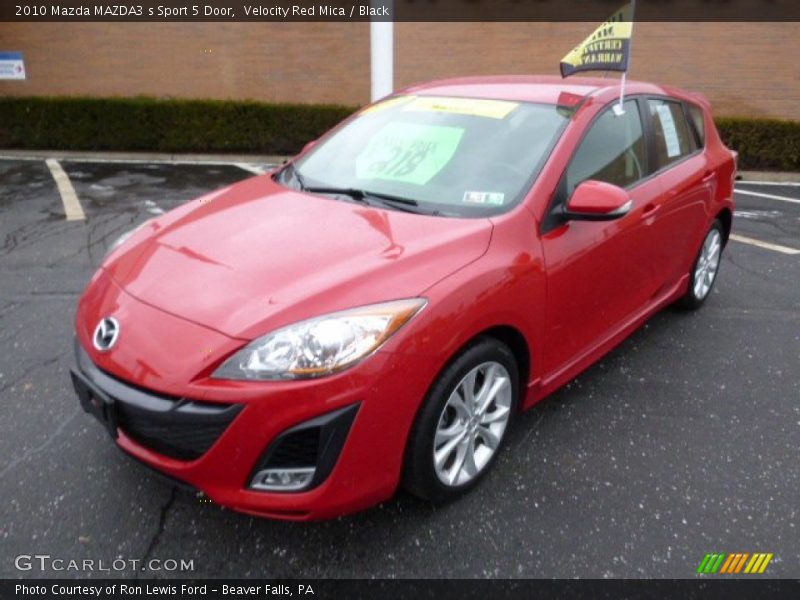 Velocity Red Mica / Black 2010 Mazda MAZDA3 s Sport 5 Door