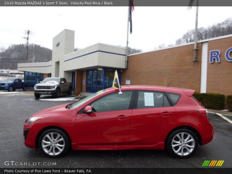 Velocity Red Mica / Black 2010 Mazda MAZDA3 s Sport 5 Door