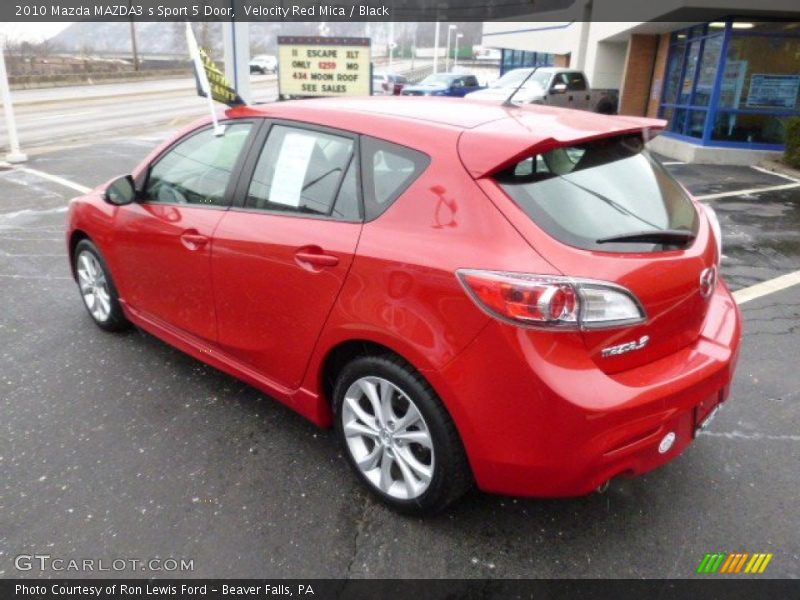 Velocity Red Mica / Black 2010 Mazda MAZDA3 s Sport 5 Door