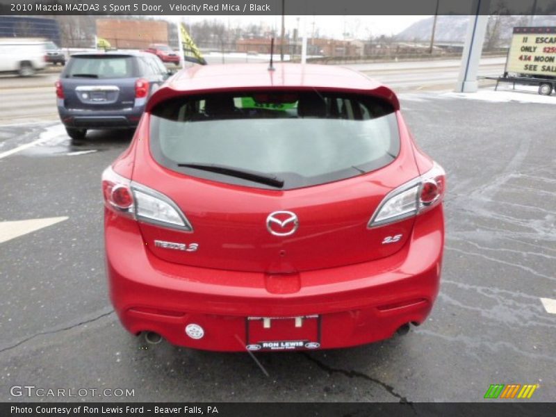 Velocity Red Mica / Black 2010 Mazda MAZDA3 s Sport 5 Door