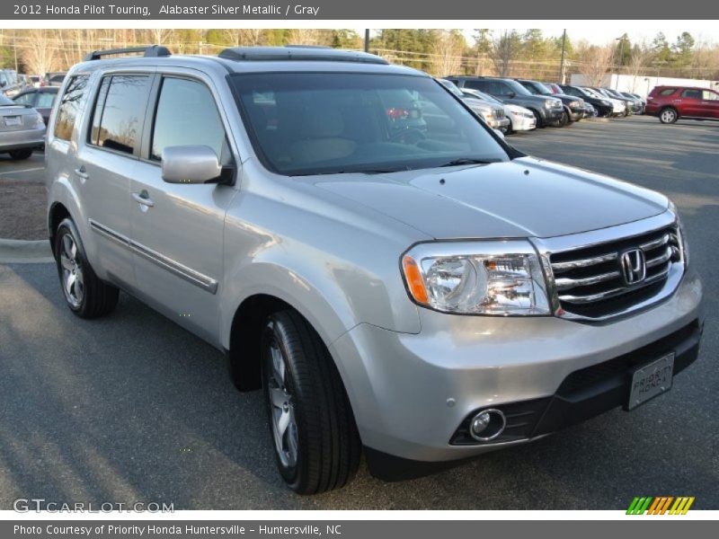 Alabaster Silver Metallic / Gray 2012 Honda Pilot Touring
