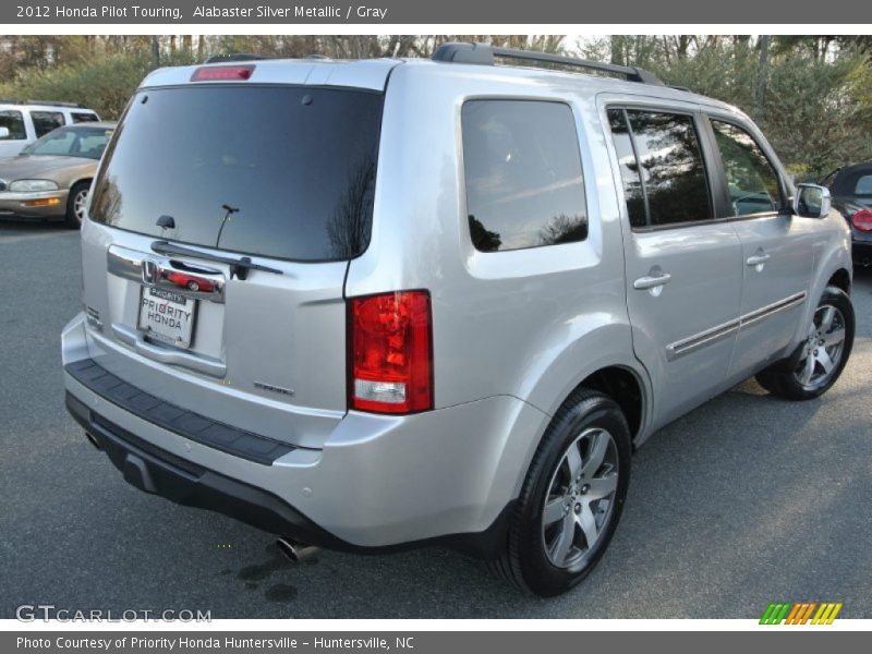 Alabaster Silver Metallic / Gray 2012 Honda Pilot Touring