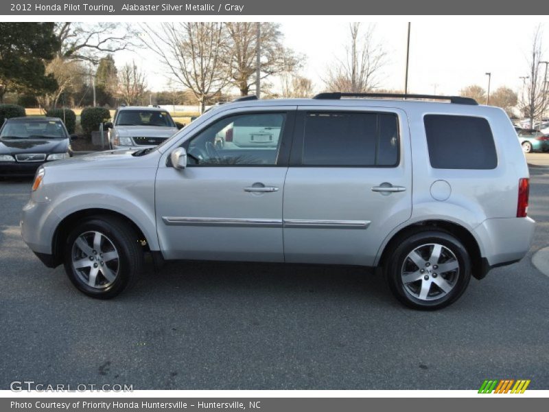 Alabaster Silver Metallic / Gray 2012 Honda Pilot Touring