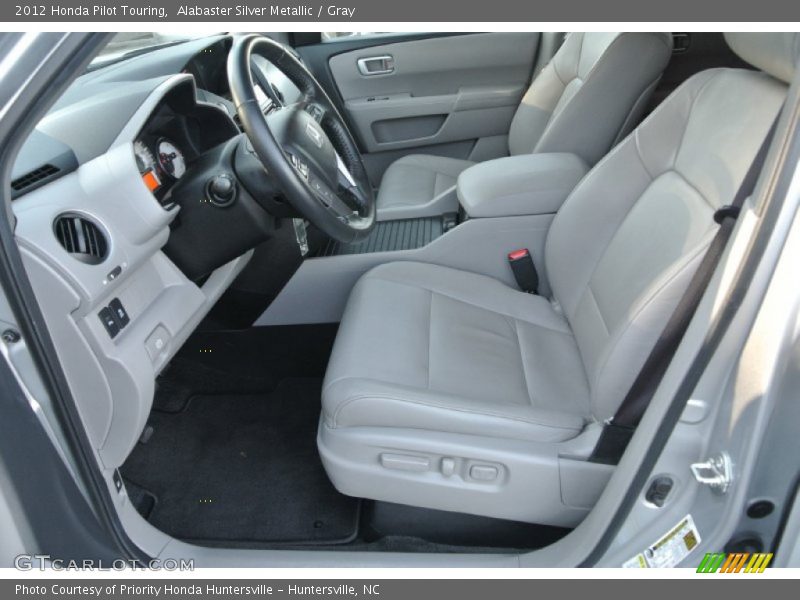 Alabaster Silver Metallic / Gray 2012 Honda Pilot Touring