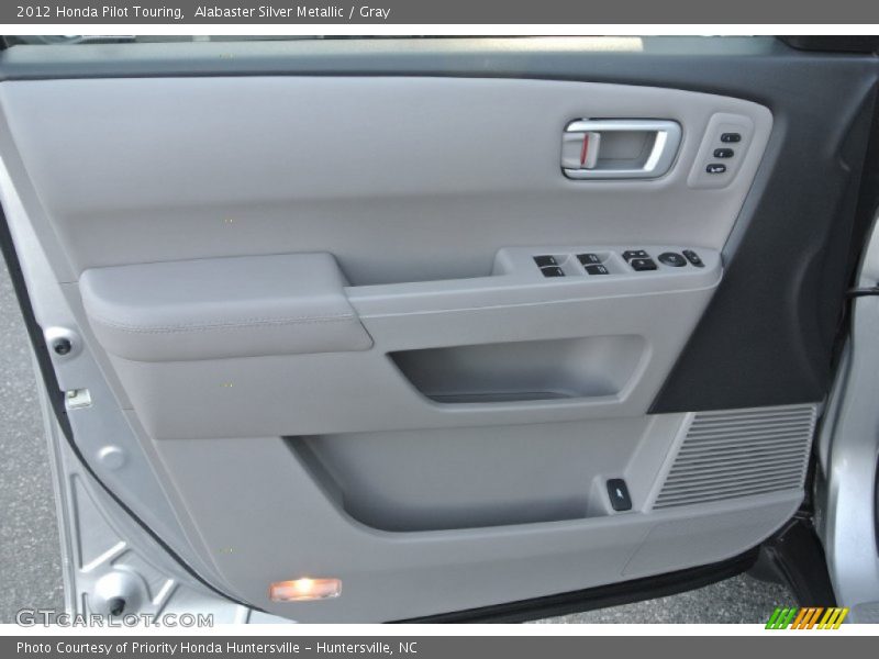 Alabaster Silver Metallic / Gray 2012 Honda Pilot Touring