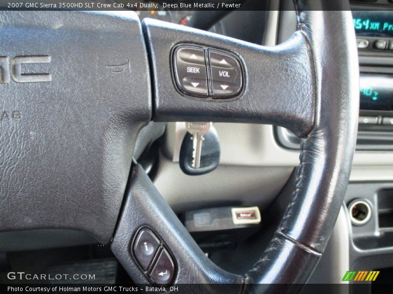 Deep Blue Metallic / Pewter 2007 GMC Sierra 3500HD SLT Crew Cab 4x4 Dually