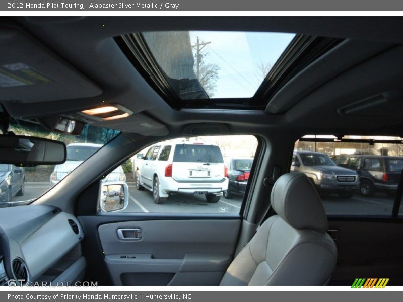 Alabaster Silver Metallic / Gray 2012 Honda Pilot Touring