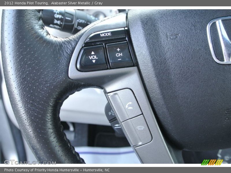 Alabaster Silver Metallic / Gray 2012 Honda Pilot Touring