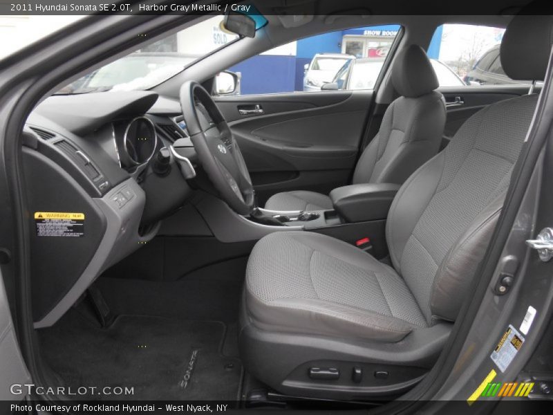 Harbor Gray Metallic / Gray 2011 Hyundai Sonata SE 2.0T