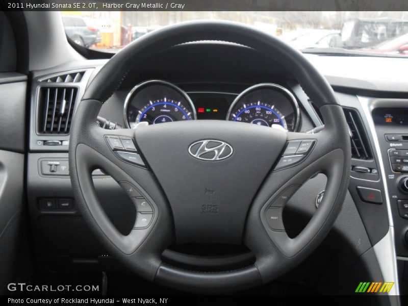 Harbor Gray Metallic / Gray 2011 Hyundai Sonata SE 2.0T