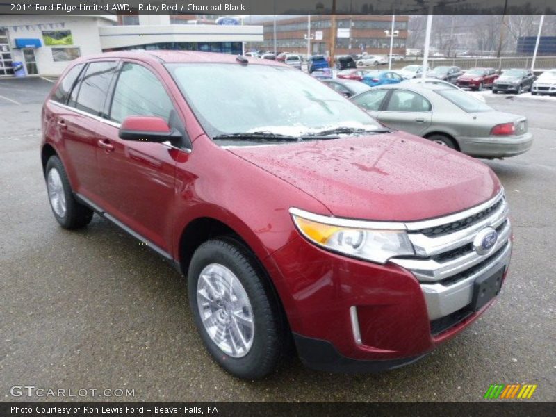 Ruby Red / Charcoal Black 2014 Ford Edge Limited AWD