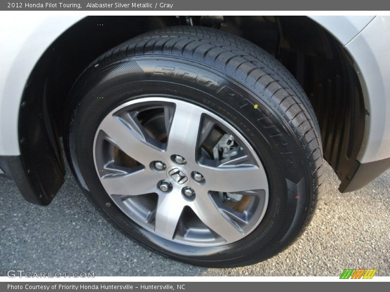 Alabaster Silver Metallic / Gray 2012 Honda Pilot Touring