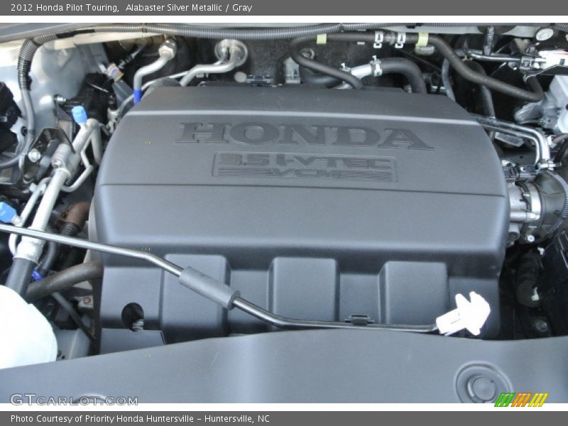 Alabaster Silver Metallic / Gray 2012 Honda Pilot Touring