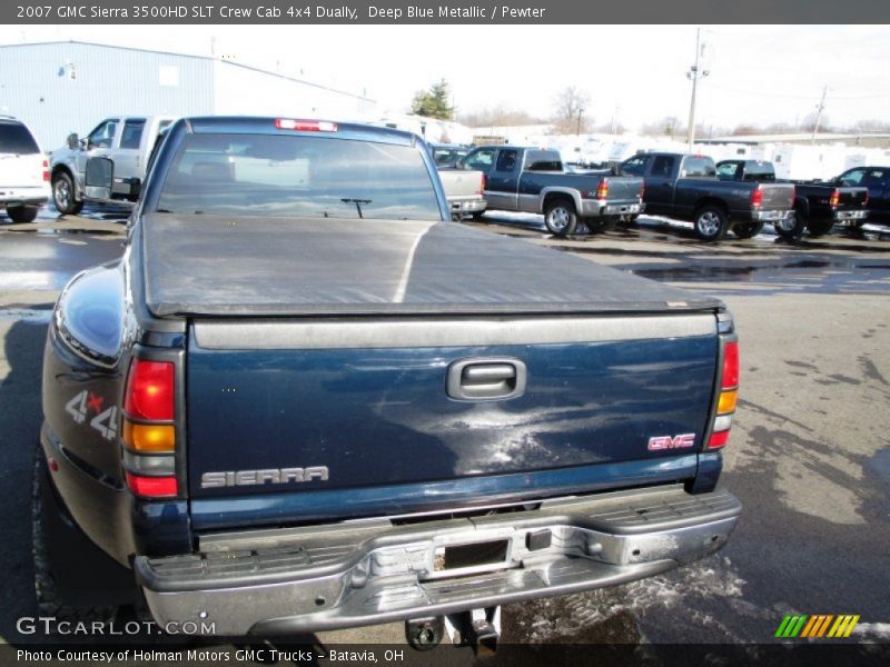 Deep Blue Metallic / Pewter 2007 GMC Sierra 3500HD SLT Crew Cab 4x4 Dually