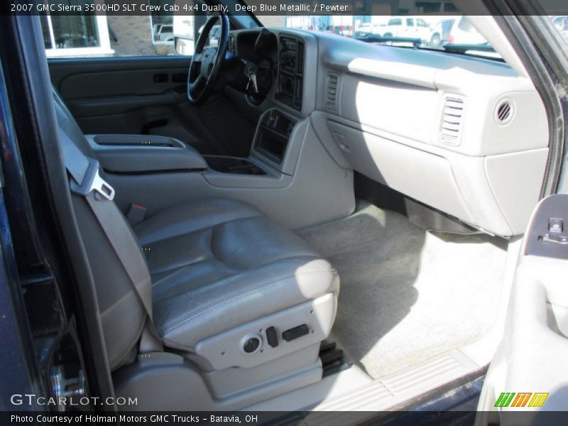 Deep Blue Metallic / Pewter 2007 GMC Sierra 3500HD SLT Crew Cab 4x4 Dually