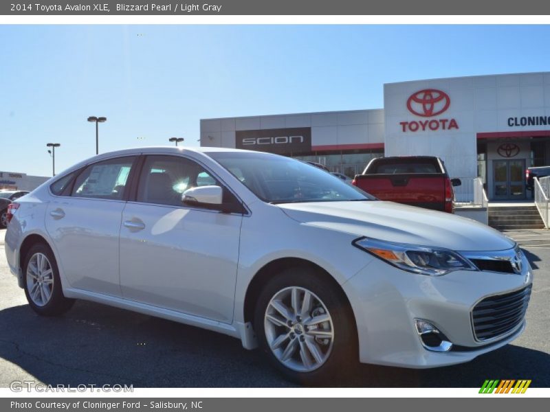Blizzard Pearl / Light Gray 2014 Toyota Avalon XLE