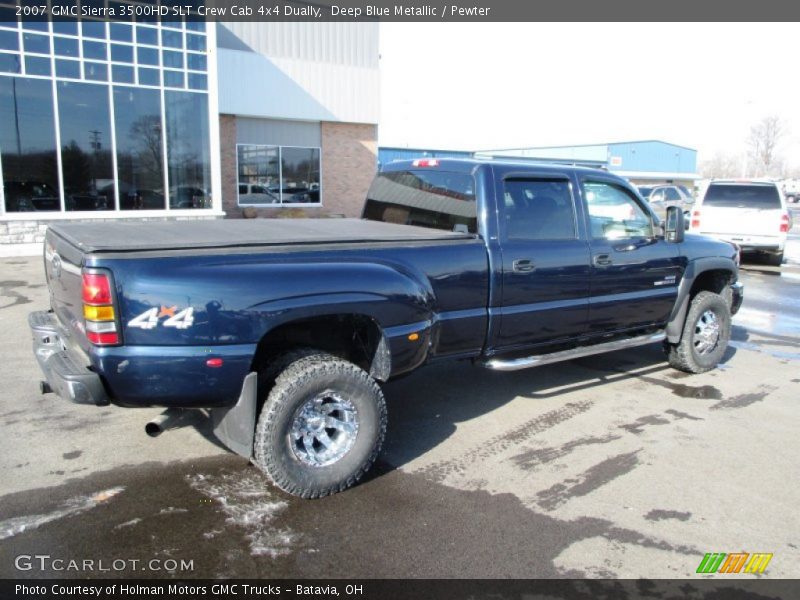 Deep Blue Metallic / Pewter 2007 GMC Sierra 3500HD SLT Crew Cab 4x4 Dually