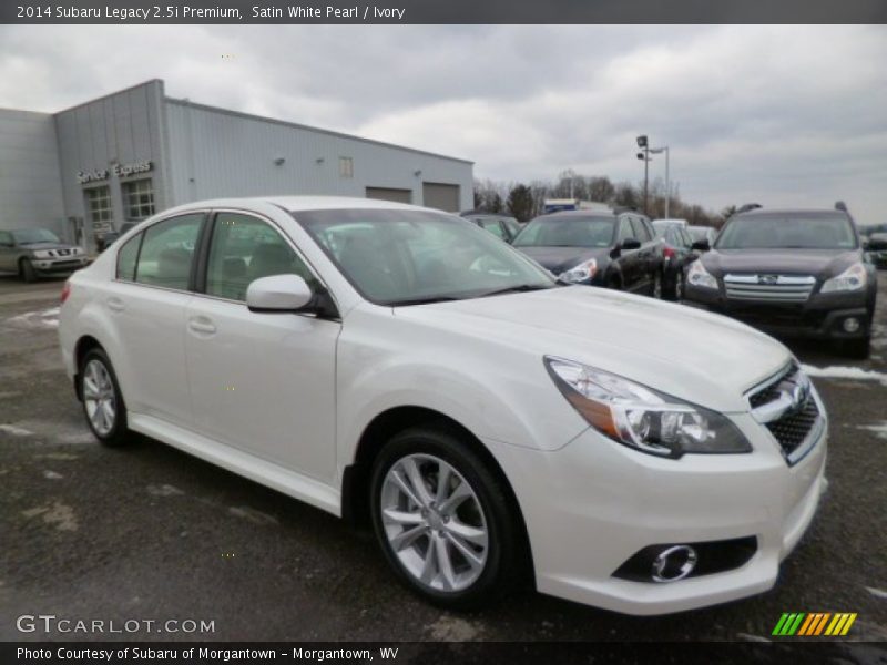 Satin White Pearl / Ivory 2014 Subaru Legacy 2.5i Premium
