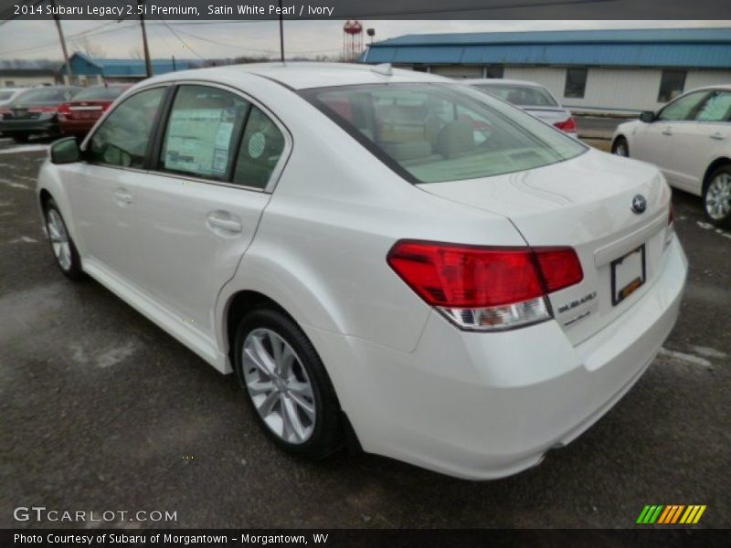 Satin White Pearl / Ivory 2014 Subaru Legacy 2.5i Premium