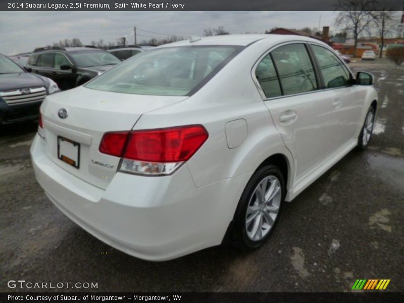 Satin White Pearl / Ivory 2014 Subaru Legacy 2.5i Premium