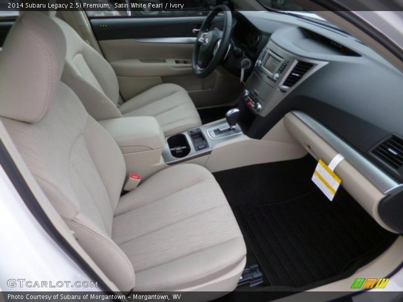 Satin White Pearl / Ivory 2014 Subaru Legacy 2.5i Premium