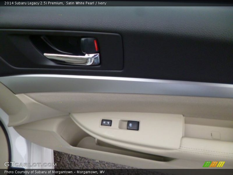 Satin White Pearl / Ivory 2014 Subaru Legacy 2.5i Premium