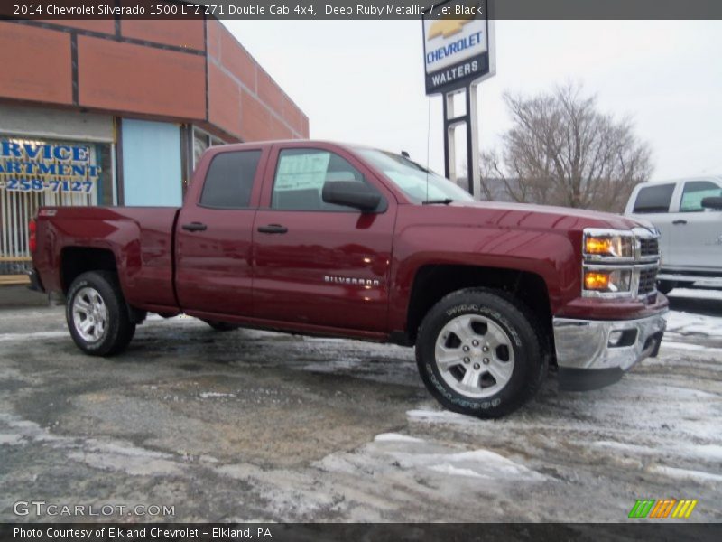 Deep Ruby Metallic / Jet Black 2014 Chevrolet Silverado 1500 LTZ Z71 Double Cab 4x4