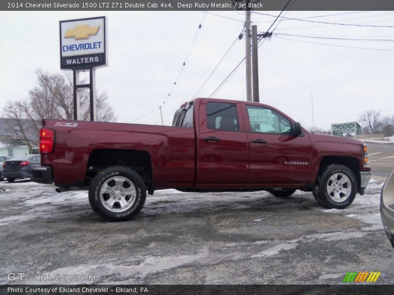 Deep Ruby Metallic / Jet Black 2014 Chevrolet Silverado 1500 LTZ Z71 Double Cab 4x4