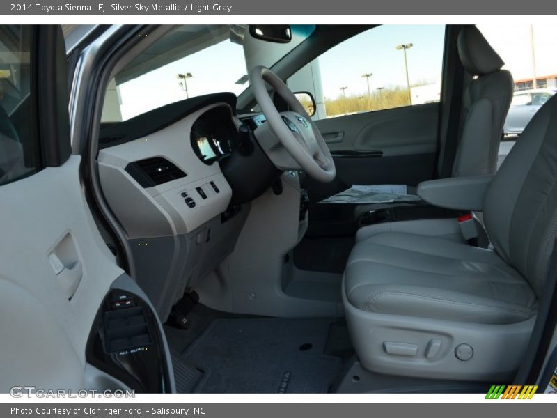 Silver Sky Metallic / Light Gray 2014 Toyota Sienna LE