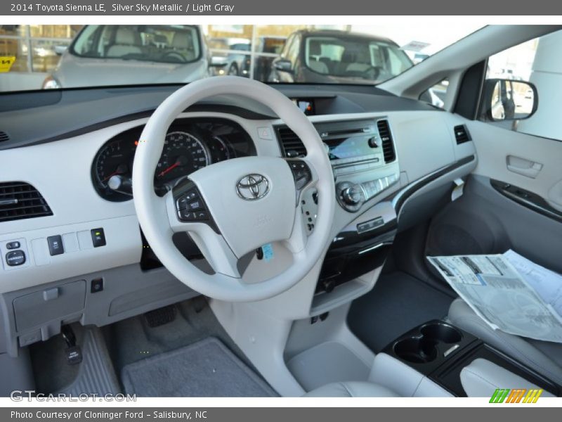 Silver Sky Metallic / Light Gray 2014 Toyota Sienna LE