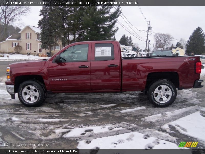 Deep Ruby Metallic / Jet Black 2014 Chevrolet Silverado 1500 LTZ Z71 Double Cab 4x4