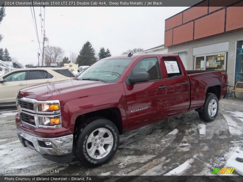 Deep Ruby Metallic / Jet Black 2014 Chevrolet Silverado 1500 LTZ Z71 Double Cab 4x4