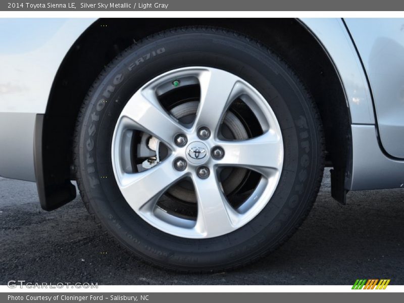 Silver Sky Metallic / Light Gray 2014 Toyota Sienna LE