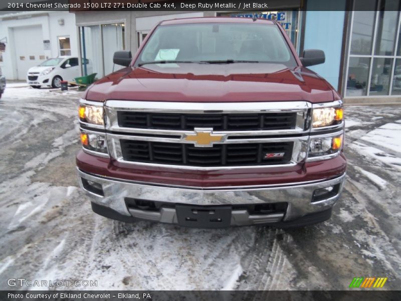 Deep Ruby Metallic / Jet Black 2014 Chevrolet Silverado 1500 LTZ Z71 Double Cab 4x4