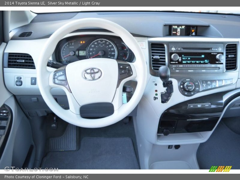 Silver Sky Metallic / Light Gray 2014 Toyota Sienna LE