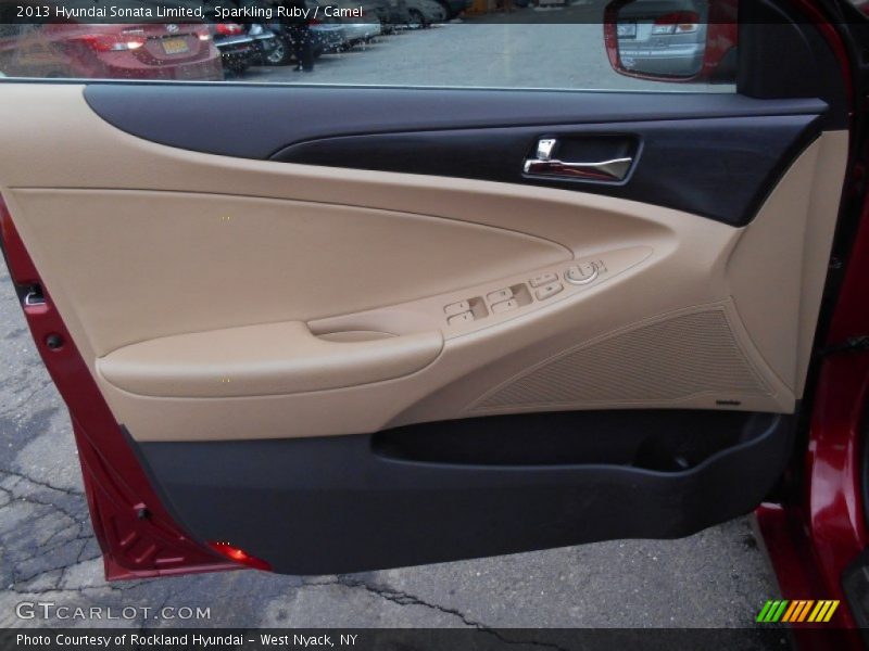 Sparkling Ruby / Camel 2013 Hyundai Sonata Limited