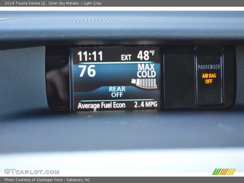 Silver Sky Metallic / Light Gray 2014 Toyota Sienna LE