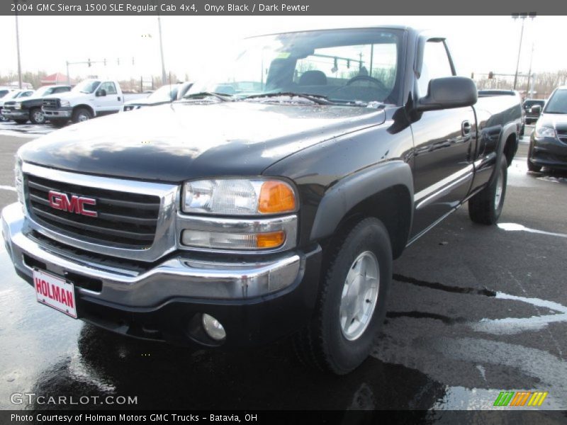 Onyx Black / Dark Pewter 2004 GMC Sierra 1500 SLE Regular Cab 4x4