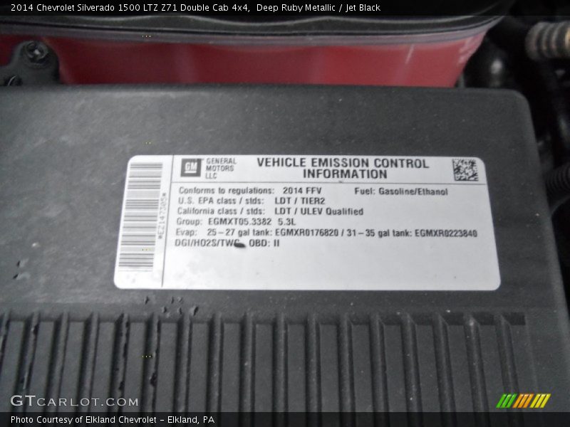 Deep Ruby Metallic / Jet Black 2014 Chevrolet Silverado 1500 LTZ Z71 Double Cab 4x4