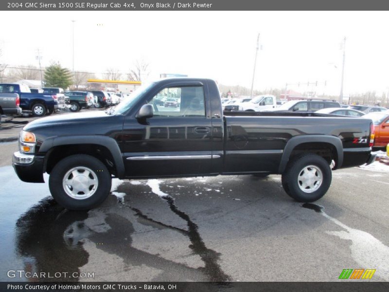 Onyx Black / Dark Pewter 2004 GMC Sierra 1500 SLE Regular Cab 4x4