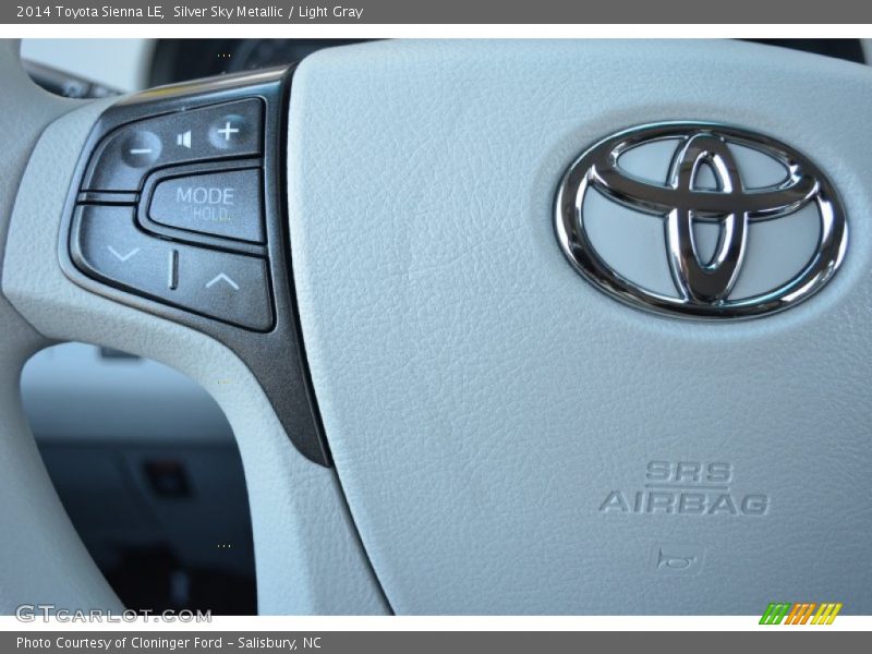 Silver Sky Metallic / Light Gray 2014 Toyota Sienna LE