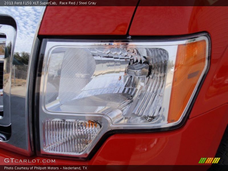 Race Red / Steel Gray 2013 Ford F150 XLT SuperCab