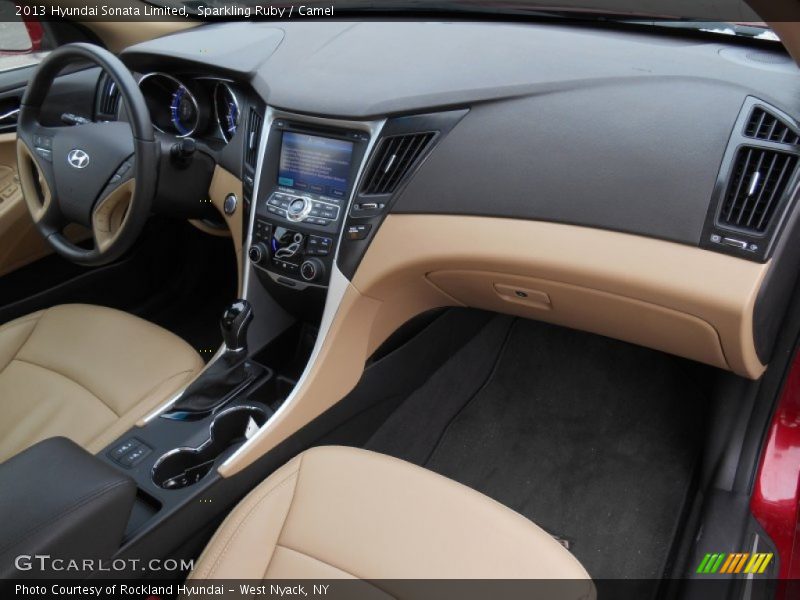 Sparkling Ruby / Camel 2013 Hyundai Sonata Limited