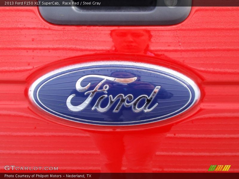 Race Red / Steel Gray 2013 Ford F150 XLT SuperCab