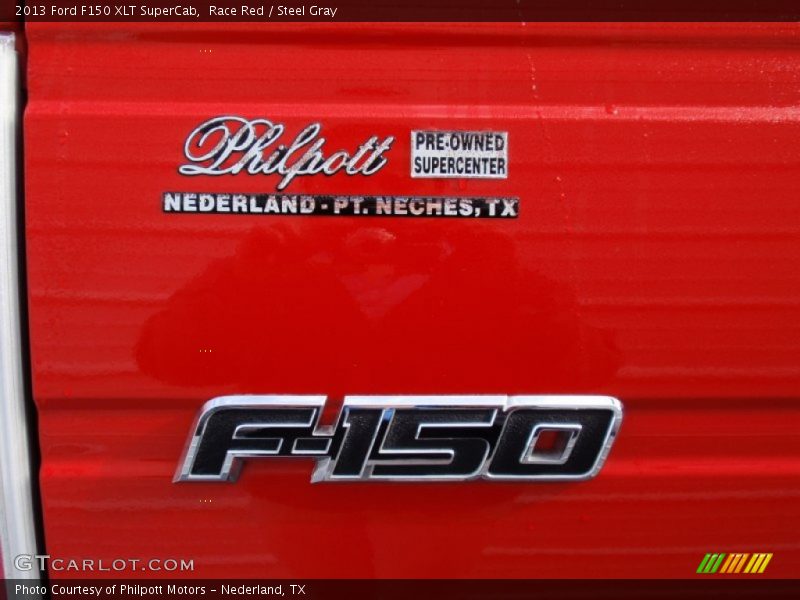 Race Red / Steel Gray 2013 Ford F150 XLT SuperCab