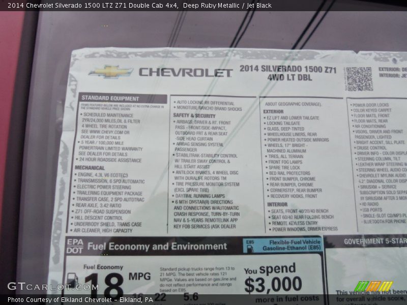 Deep Ruby Metallic / Jet Black 2014 Chevrolet Silverado 1500 LTZ Z71 Double Cab 4x4
